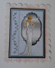PK 2 BEAUTIFUL WHITE ART DECO