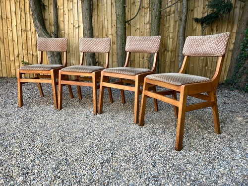 Vintage teak fabric - &, school