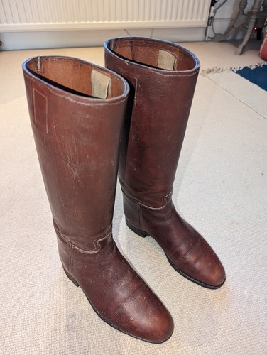 Women vintage riding boots - women's,