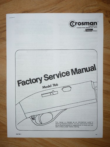 Crosman 766 service manual - crosman,