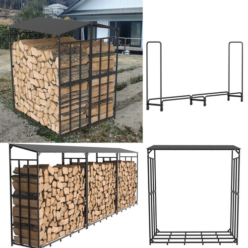 Large firewood storage metal - firewood,