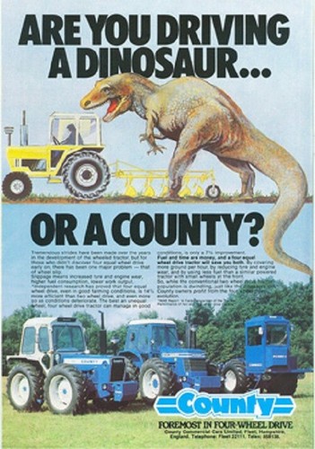 Vintage county tractor are - a3,