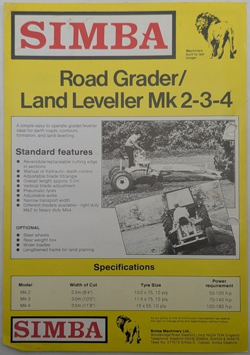 Original simba road grader - original, grader/