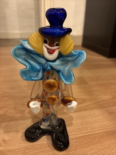 Murano art glass clown - art,