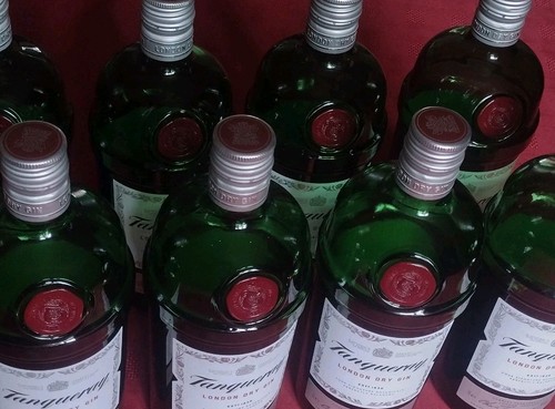 10x empty tanqueray green - 1l,