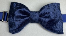 Bow Tie French Navy Crushed