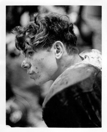 Vintage football player rain - vintage,