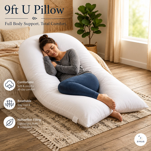 9ft shaped pillow for - u,