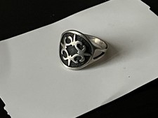 Vintage Ola Gorie Sterling Silver St. Magnus Cross  Ring -Size N