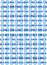 Price stickers ice cream van