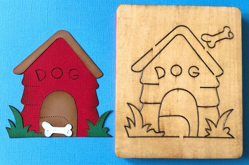 Wooden dog house - house, (for