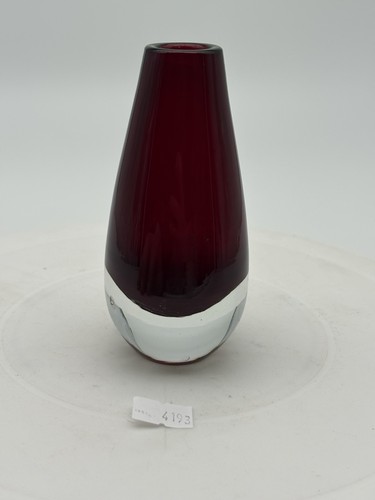 Ruby red clear bottom - clear, 5.5”