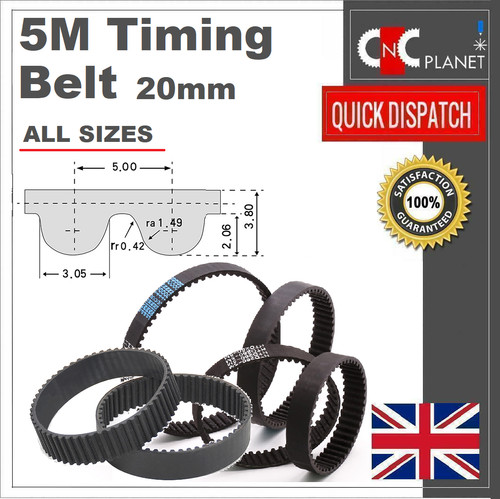 Belt 5mm pitch 20mm width - 5mm,