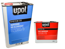 UPOL S2080/5 Clear coat Lacquer Superior HS and S2030/25 FAST Hardener  7.5L Kit