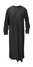 Thobe, Jubba, Mens Omani Black