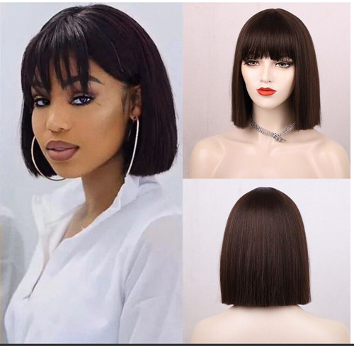 Natural short bob - short, wigs