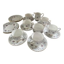 Pretty Vintage China Tea Set - Royal Stafford Enchanting Purple Flowers