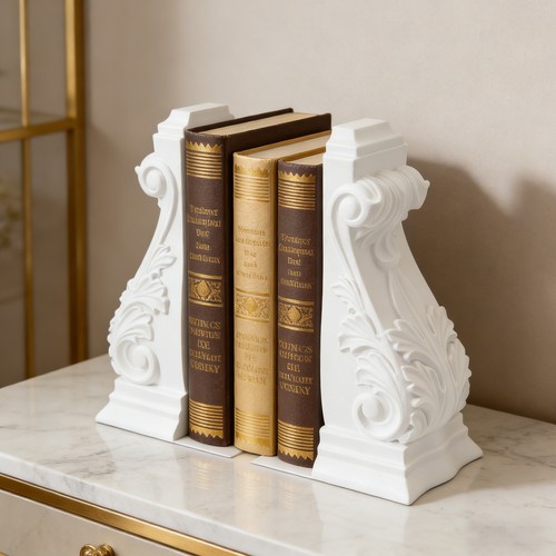 Pair roman column bookends - roman,