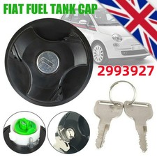 Fuel Petrol Diesel Filler Locking Tank Cap & Keys 2993927 For Fiat 500/C 07-16