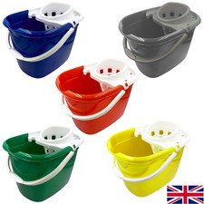 12L Mop Bucket Wringer Industrial Mopping Floor Cleaning Plastic Commercial Home