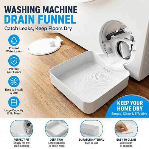 Washing machine drainage - washing, tray