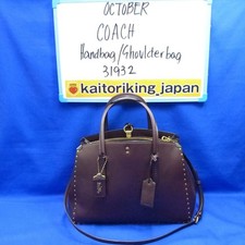 COACH 31932 Leather 2-Way Handbag/Shoulder Bag Brown FROM JAPAN YOKOHAMA!