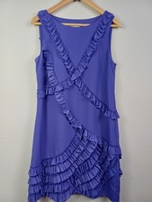Monsoon Purple Ruffle Detail