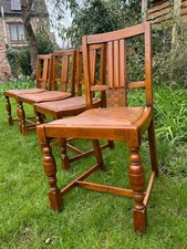 Set of 4 Four Antique Oak Art