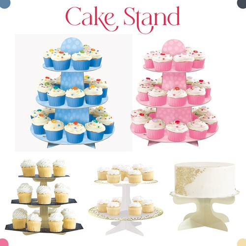 Tier cardboard cupcake - 1/2/3,