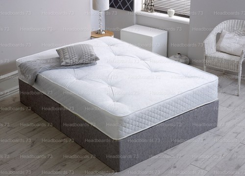 Chenille divan bed base - bed,