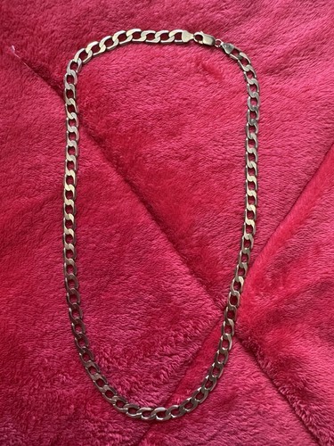 9ct gold heavy curb chain - 9ct,