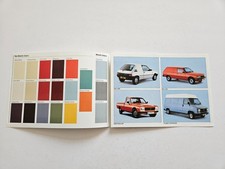 PEUGEOT 205 305 VAN 504 PICKUP TALBOT EXPRESS COLOUR GUIDE BROCHURE 1987