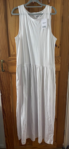 Next white drop waist - white, long
