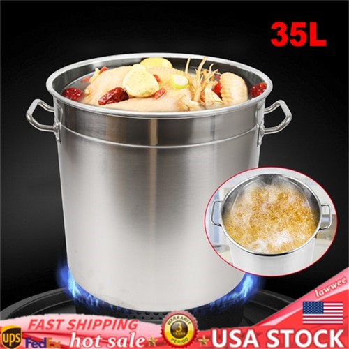 35l large stainless steel - 35l, deep