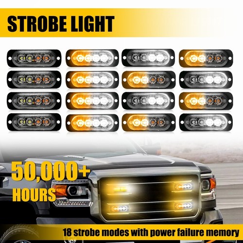 4led amber white - amber,