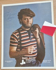 Razzy Bailey 20x25cm Country Music Autograph ORIGINAL COA 