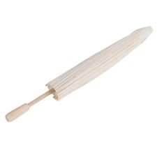 Classic White Color DIY Paper Umbrella Parasol Wedding Bridal Party Decor Photo