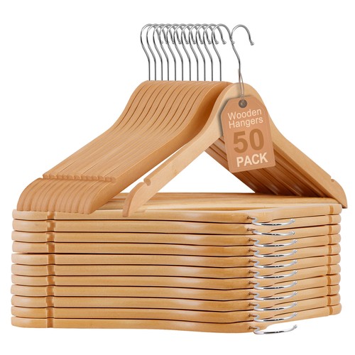 Premium wooden hangers - premium, pack