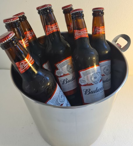 Stainless steel beer bucket - steel,