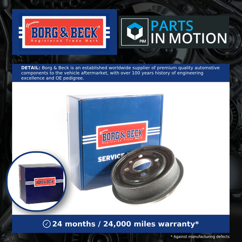 Brake drum rear - borg, &