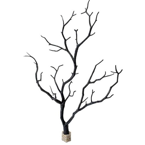 Single black manzanita branch - single,