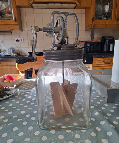 Vintage blow butter churn 40 - vintage,