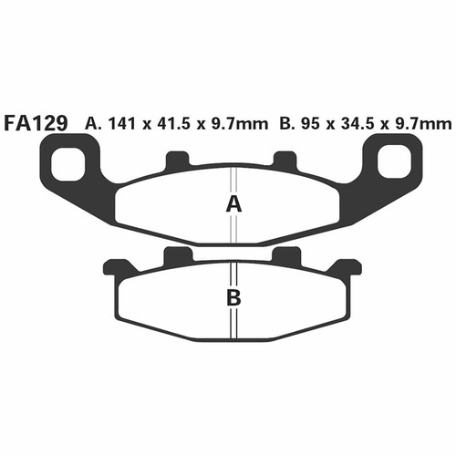 Pair pads ebc - ebc, for