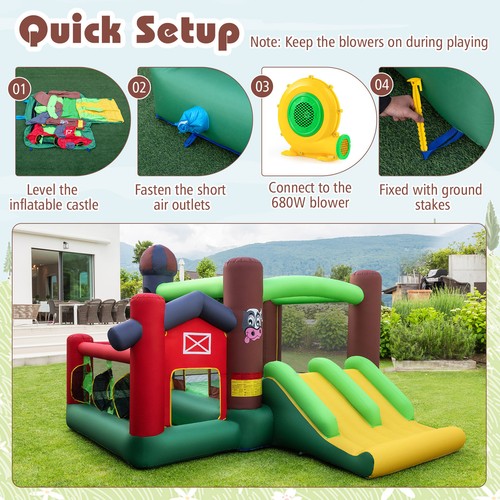 Castle slide bouncer - castle,