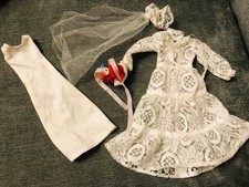 Sindy Doll 1980s White Wedding 1980   Outfit