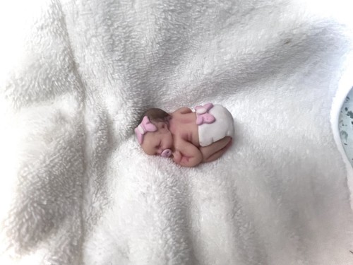 Newborn baby polymer clay - ,