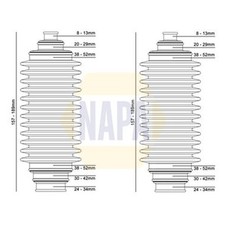 Napa Steering Bellow Kit Front