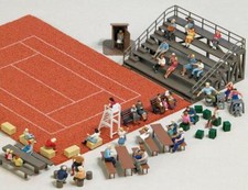 BNIB OO / HO BUSCH 1142 100 VARIOUS TYPES OF SEATS -GRANDSTAND STOOLS BENCH ETC