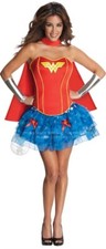 Official Licensed DC Ladies Wonder Woman Sparkle Costume - UK Size 8-10