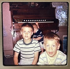 Boys Posing In Front Of A The